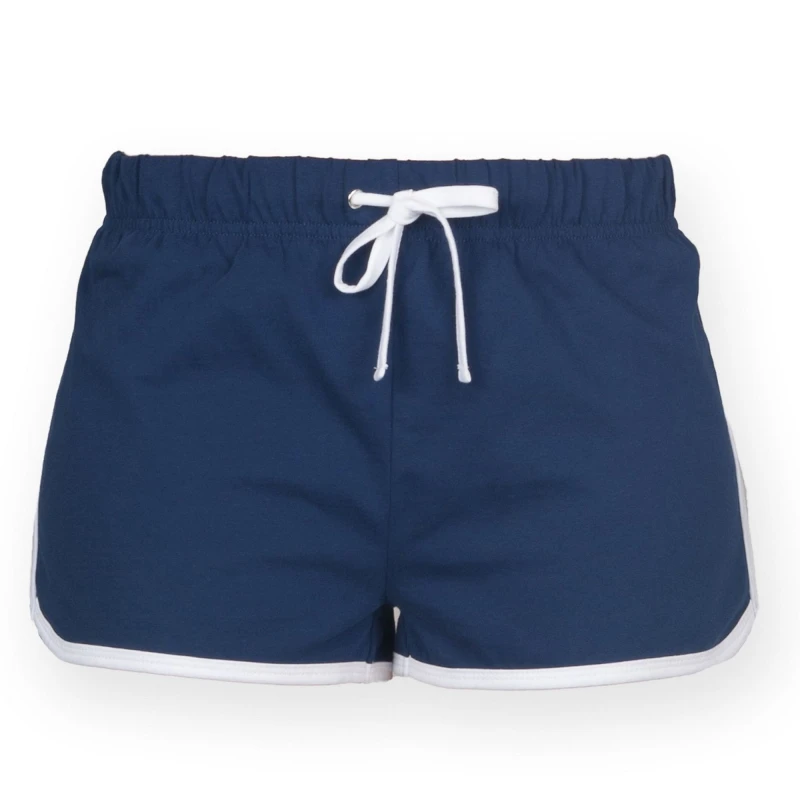 Image of Skinni Fit Skinni Minni Retro Sports Shorts in Navy Size: 11-12 Years Navy Unisex 11-12 Years