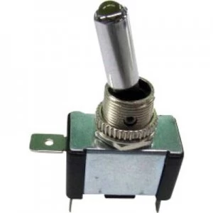 Image of SCI Car toggle switch R13 404 SQ YELLOW 12 Vdc 20 A 1 x OffOn latch