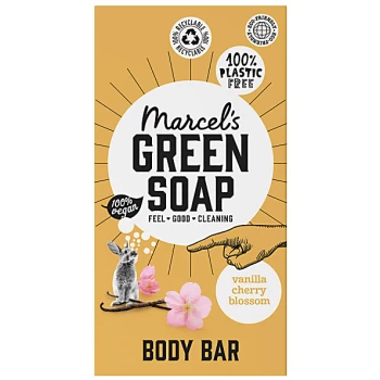 Image of Marcel's Green Soap Shower Bar Vanilla & Cherry Blossom