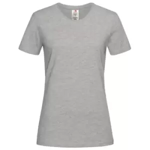 Image of Stedman Womens/Ladies Classic Organic T-Shirt (M) (Heather Grey)