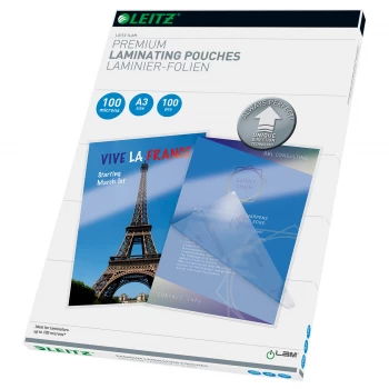 Image of Leitz Laminate sheet A3 100 micron glossy 100 pcs