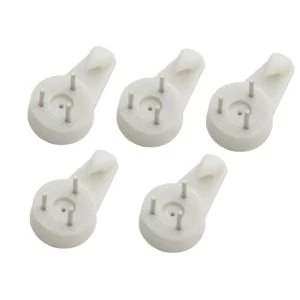 Image of BQ White Medium Picture hook Pack of 25