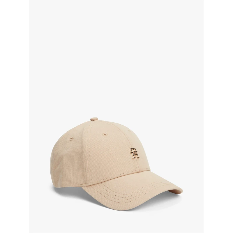 Image of Tommy Hilfiger Womens Structured 6-Panel Adjustable Baseball Cap Clayed Pebble female One Size