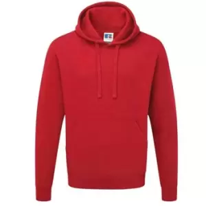 Image of Russell Colour Mens Hooded Sweatshirt / Hoodie (L) (Classic Red)