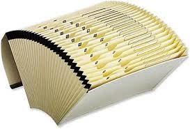 Image of 5 Star Economy Expanding File with Flap 31 Pockets 1-31 Foolscap Cream