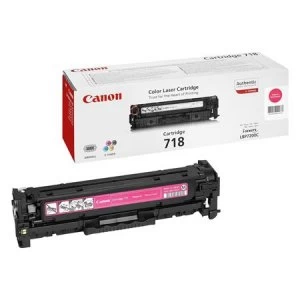 Image of Canon 718 Magenta Laser Toner Ink Cartridge