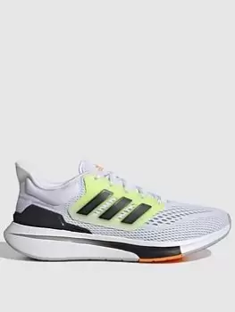 Image of adidas EQ21 Run - White/Black/Yellow, Size 7, Men