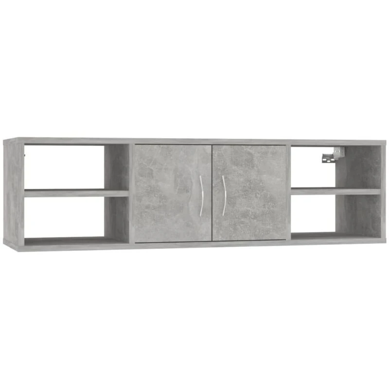 Image of VIDAXL Vidaxl - Wall Shelf Concrete Grey 102x30x29cm Engineered Wood 8720286541821