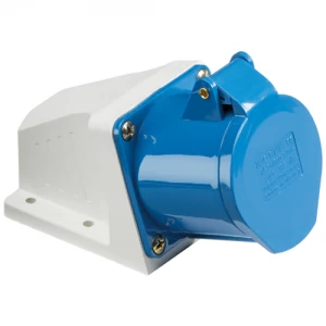 Image of KnightsBridge IP44 Angled Surface Mount 32A Socket 2P+E