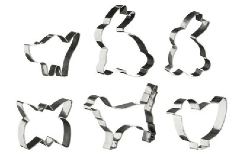 Image of Premier Housewares Cutters 6Pc Animal Shapes Cutter Set Silver