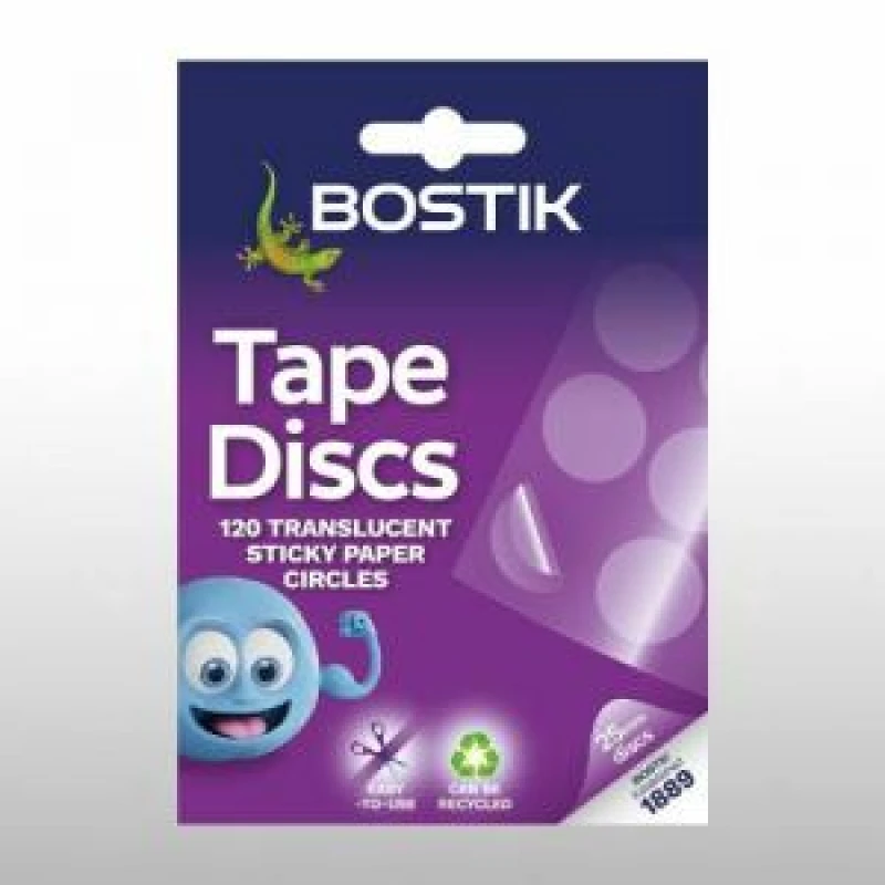 Image of Bostik Ready Cut Tape Discs Clear (Pack 1440) - 30803764