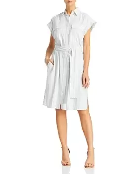 Image of Hugo Boss Driga Striped Shirt Dress