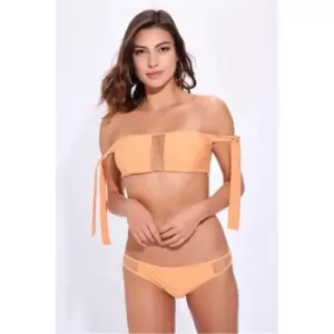 Image of I Saw It First Honeydew Net Trim Bikini Bottoms - Yellow
