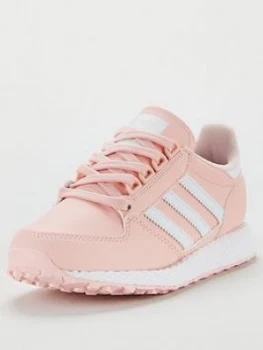 Image of adidas Originals FOREST GROVE Junior Trainer, Light Pink, Size 4