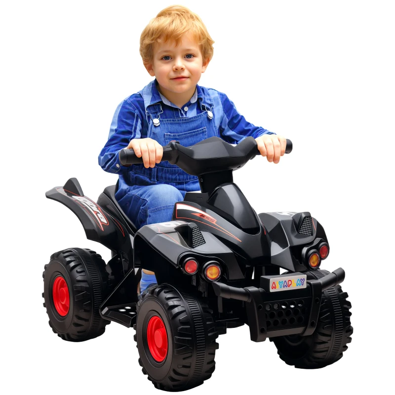 Image of AIYAPLAY AIYAPLAY 6V Kids Electric Quad Bike with Music, Forward Function - Pink