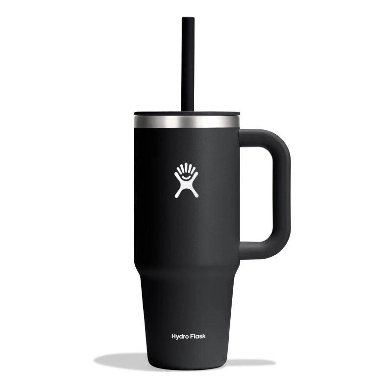 Image of Hydro Flask Travel Tumbler 709 ml (24 oz) Black unisex One Size