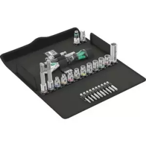 Image of Wera 8100 SB 2 Zyklop Speed-Knarrensatz Bit set 3/8 27 Piece 05004175001