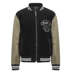 Image of True Religion Cuffed Varsity Jacket - Black