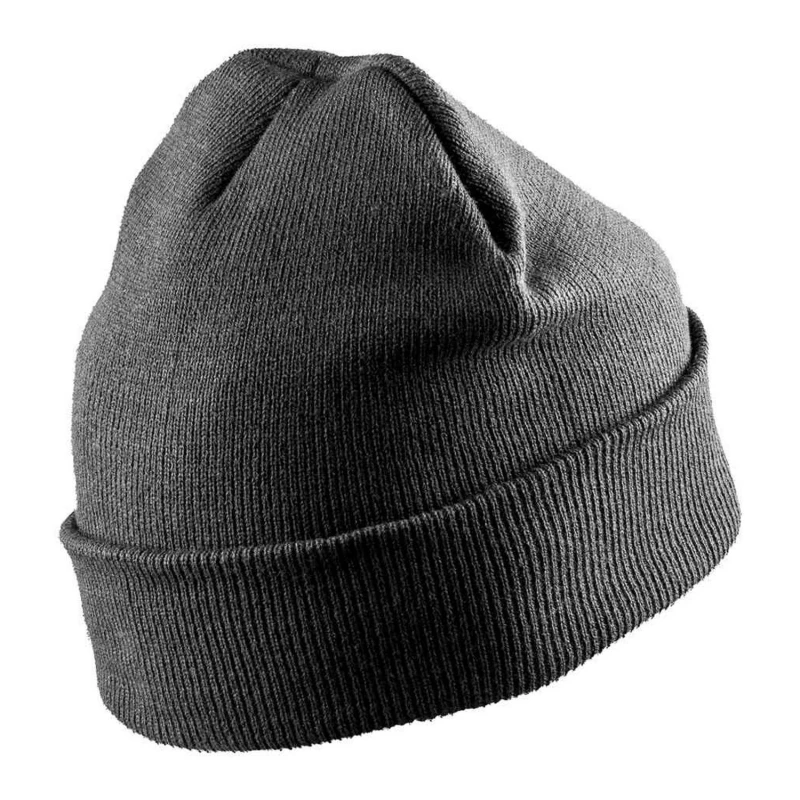 Image of Result Result Men Woolly Ski Hat in Charcoal Charcoal One Size Male 5063527372031