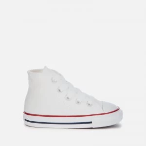Image of Converse Toddlers Chuck Taylor All Star Hi - Top Tainers - Optical White - UK 6 Toddler
