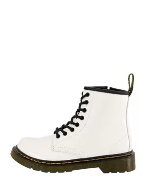 Image of Dr. Martens Kids 1460 J Lace Up Boots - White Rosario - UK 10 Kids
