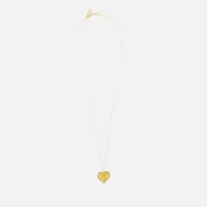 Image of Coach Womens Heart Chain Necklace - Gold