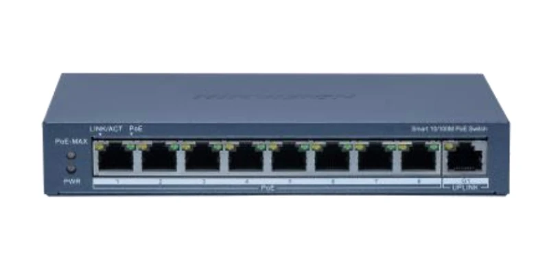 Image of Hikvision DS-3E1309P-EI(B) network switch Managed Fast Ethernet (10/10