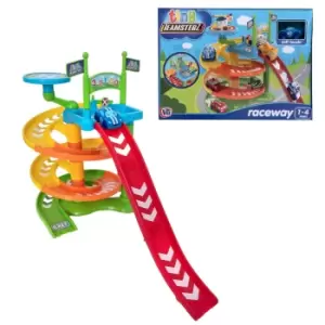 Image of Tiny Teamsterz Spiral Raceway Launcher Includes 1 Soft Touch Car