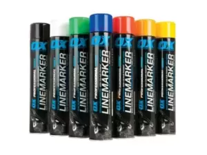 Image of OX Tools OX-T022603 OX 750ML Permanent Line Marker Spray White