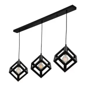 Image of Larissa Lighting - Larissa Chania Line Bar Light 3 Light Metal Black