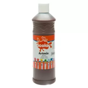 Image of Scola AM600/39 Artmix Ready-mix Paint 600ml - Burnt Umber
