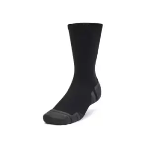 Image of Under Armour Performance Tech 3pk Crew Socks Black - M