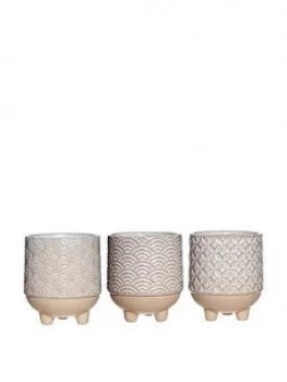 Image of Sass & Belle Sass & Belle Set Of 3 Japandi Mini Planters