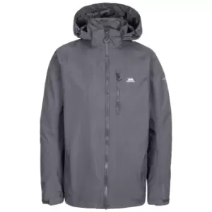 Image of Trespass Mens Hamrand Waterproof Jacket (XS) (Dark Grey)