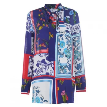 Image of Escada Foulard Floral Printed Blouse - 1950