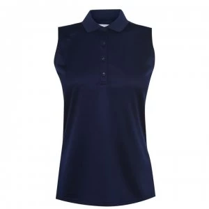 Image of Callaway Sleeveless Knit Polo Shirt Ladies - Peacoat
