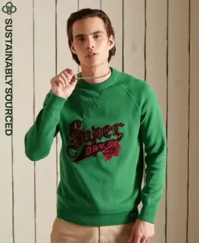 Image of Superdry Organic Cotton Varsity Crew Sweatshirt