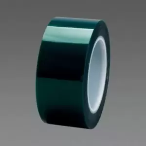 Image of 3M Polyester Tape 8992, Green, 25mm x 66 m, 0.08mm - Green