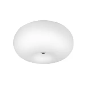 Image of Inez Globe Ceiling Light, White, 2x E27