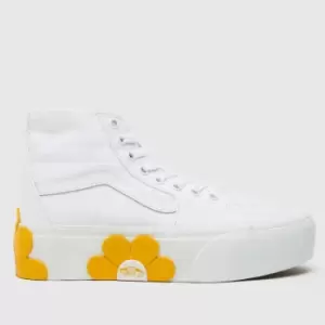 Image of Vans Sk8-hi Tapered Stackform Trainers In White & Yellow