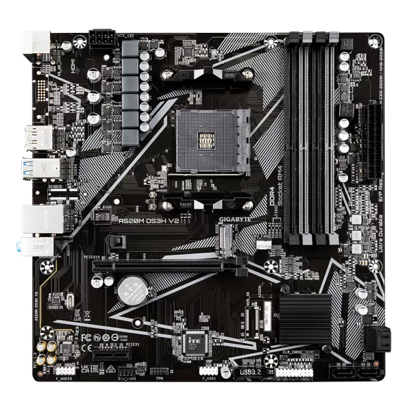 Image of Gigabyte A520M DS3H V2 mATX Motherboard