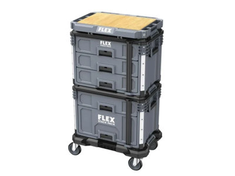 Image of Flex TKL SP SET 2 Wheeled Tool Case Combo Stack Pack 533247