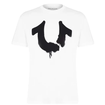 Image of True Religion Horseshoe Ink T Shirt - White