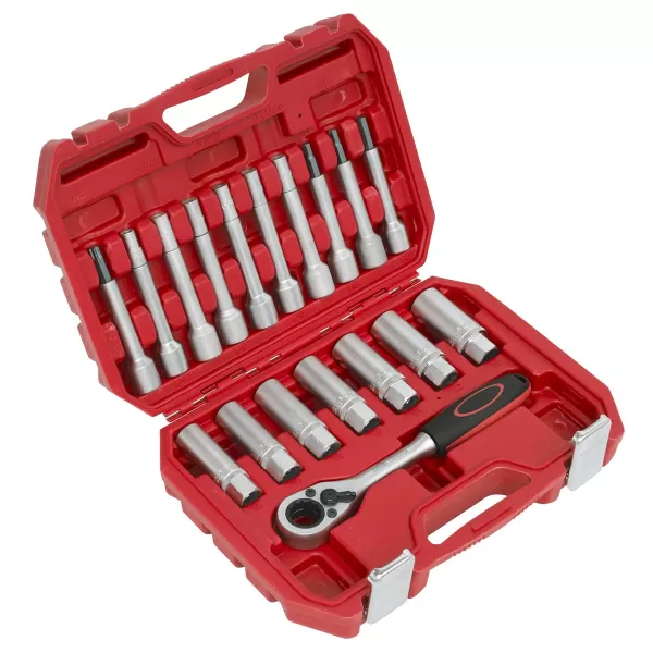 Image of Genuine SEALEY VS0331 Shock Absorber Strut Nut Kit 18pc