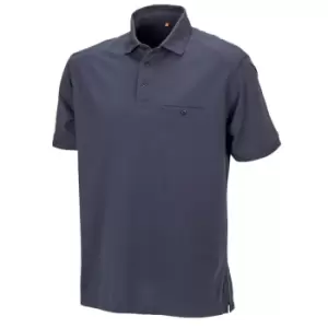 Image of Result Mens Work-Guard Apex Short Sleeve Polo Shirt (S) (Navy)