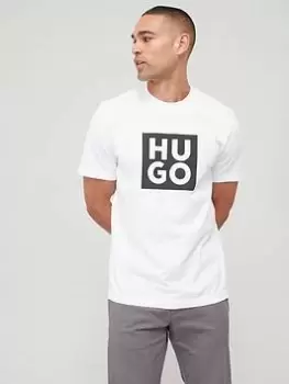 Image of HUGO Daltor Regular Fit T-Shirt - White Size M Men