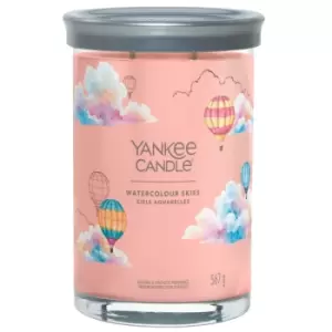 Image of Yankee Candle Tumbler Candles Large Watercolour Skies 567g