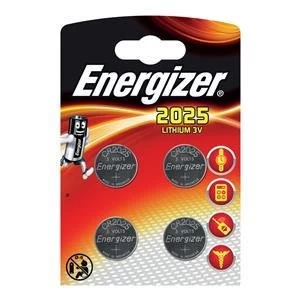 Image of Original Energizer CR2025 3V Lithium Coin Battery 1 x Pack of 4