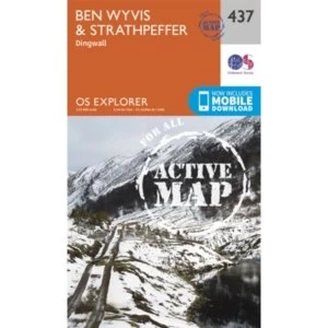 Image of Ben Wyvis and Strathpeffer by Ordnance Survey (Sheet map, folded, 2015)
