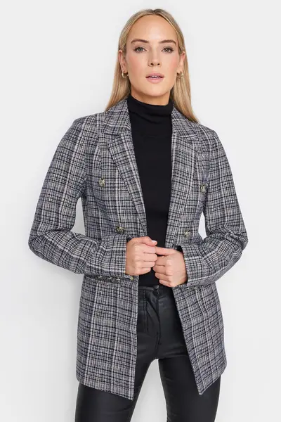 Image of Long Tall Sally Tall Boucle Blazer Blue